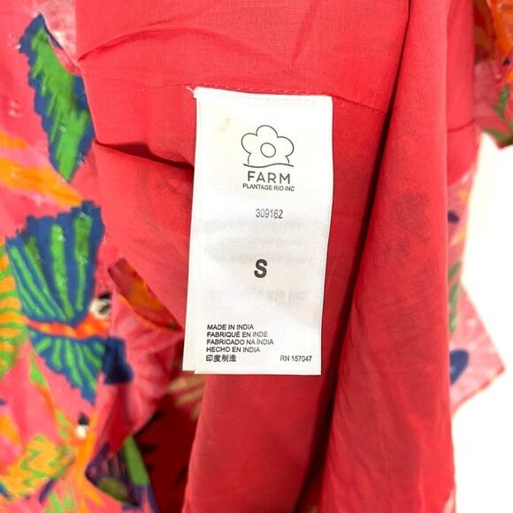 Farm Rio Macaw Ruffled Wrap Dress - Picture 12 of 14